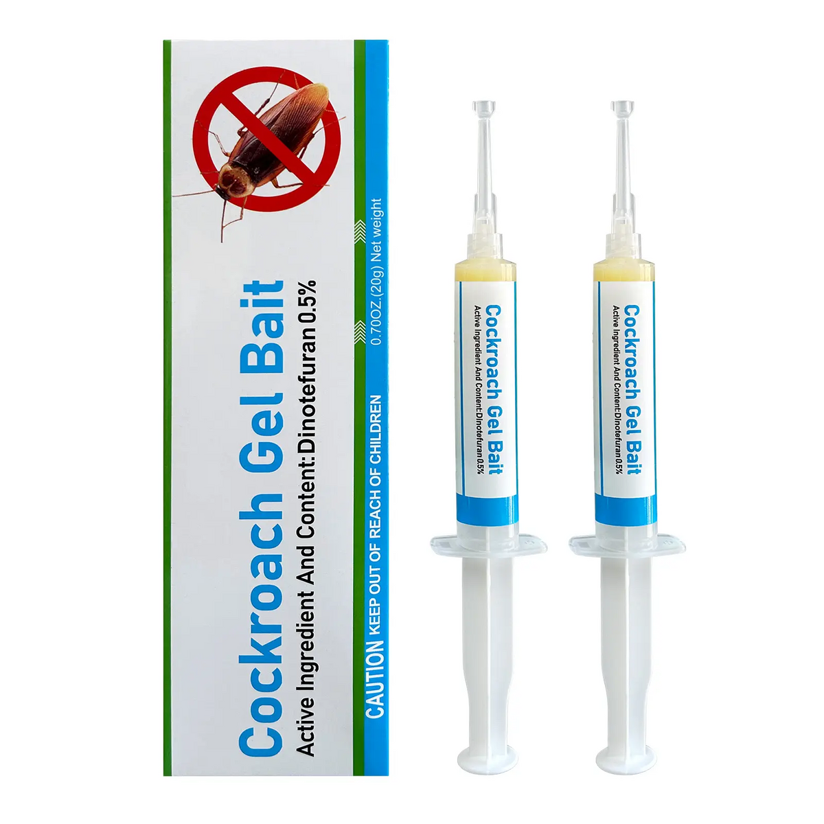 2-Pack Roach Killer Gel Syringes – Precision Indoor Control for Kitchen, Bath & Corners