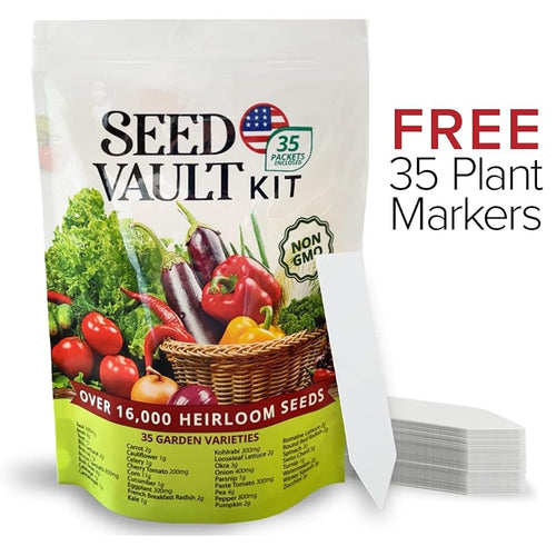 🌱Survival Vegetable Garden Kit – 35 Essential Varieties (16,000+ Pieces)