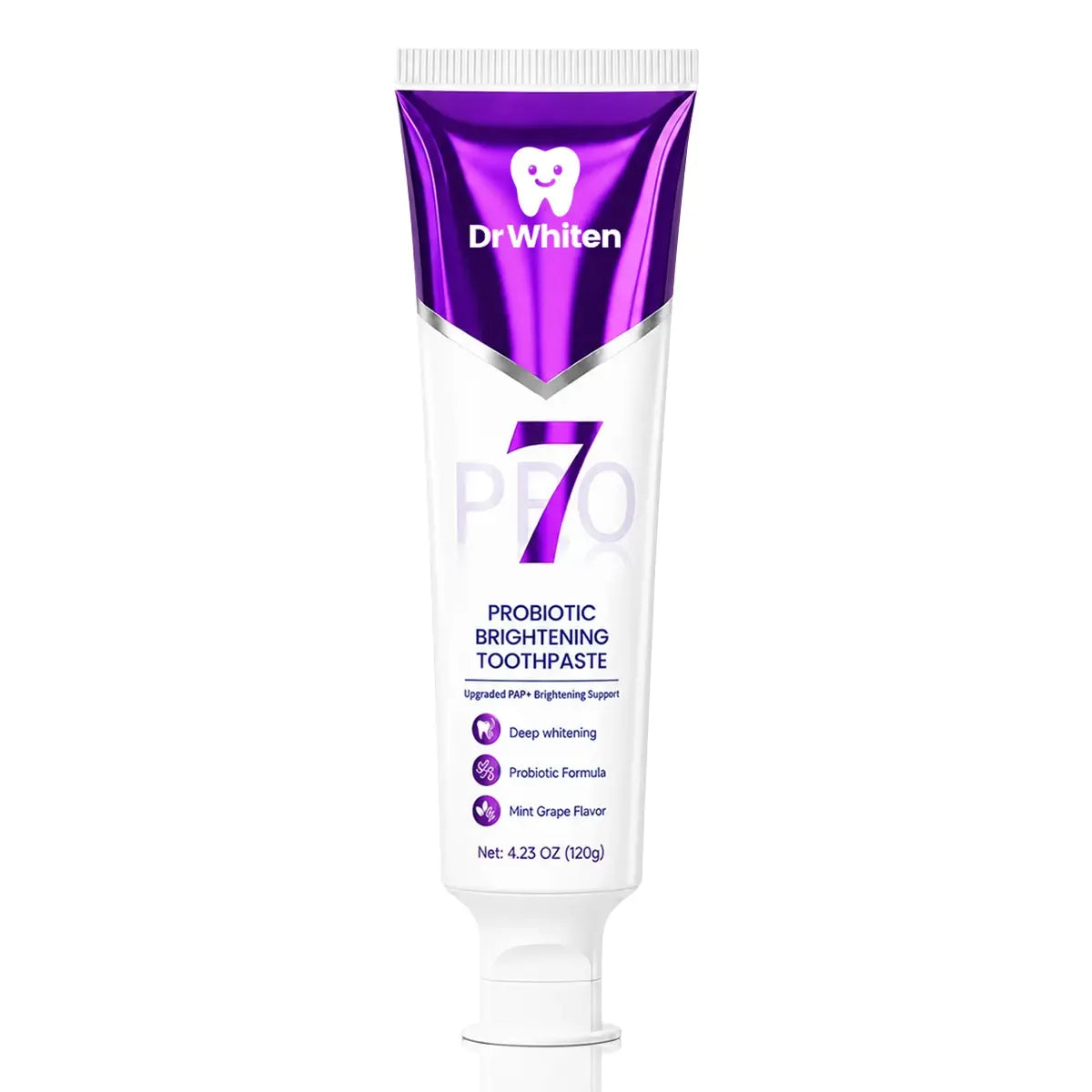 7-Pro Probiotic Purple Toothpaste for Fresh Breath & Brightening