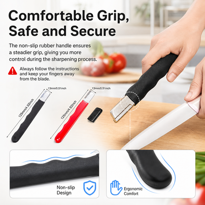 4-Pack Carbide Blade Sharpener – Portable Garden Tool & Knife Sharpener