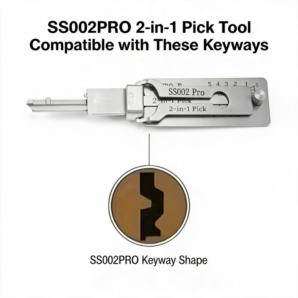 Pro Series Precision Locksmith Pick Set – Stainless Steel Decoder & Keyway Tools