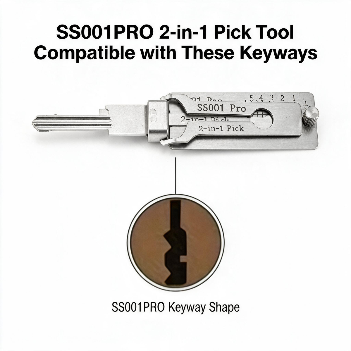 Pro Series Precision Locksmith Pick Set – Stainless Steel Decoder & Keyway Tools
