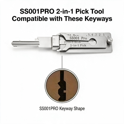 Pro Series Precision Locksmith Pick Set – Stainless Steel Decoder & Keyway Tools
