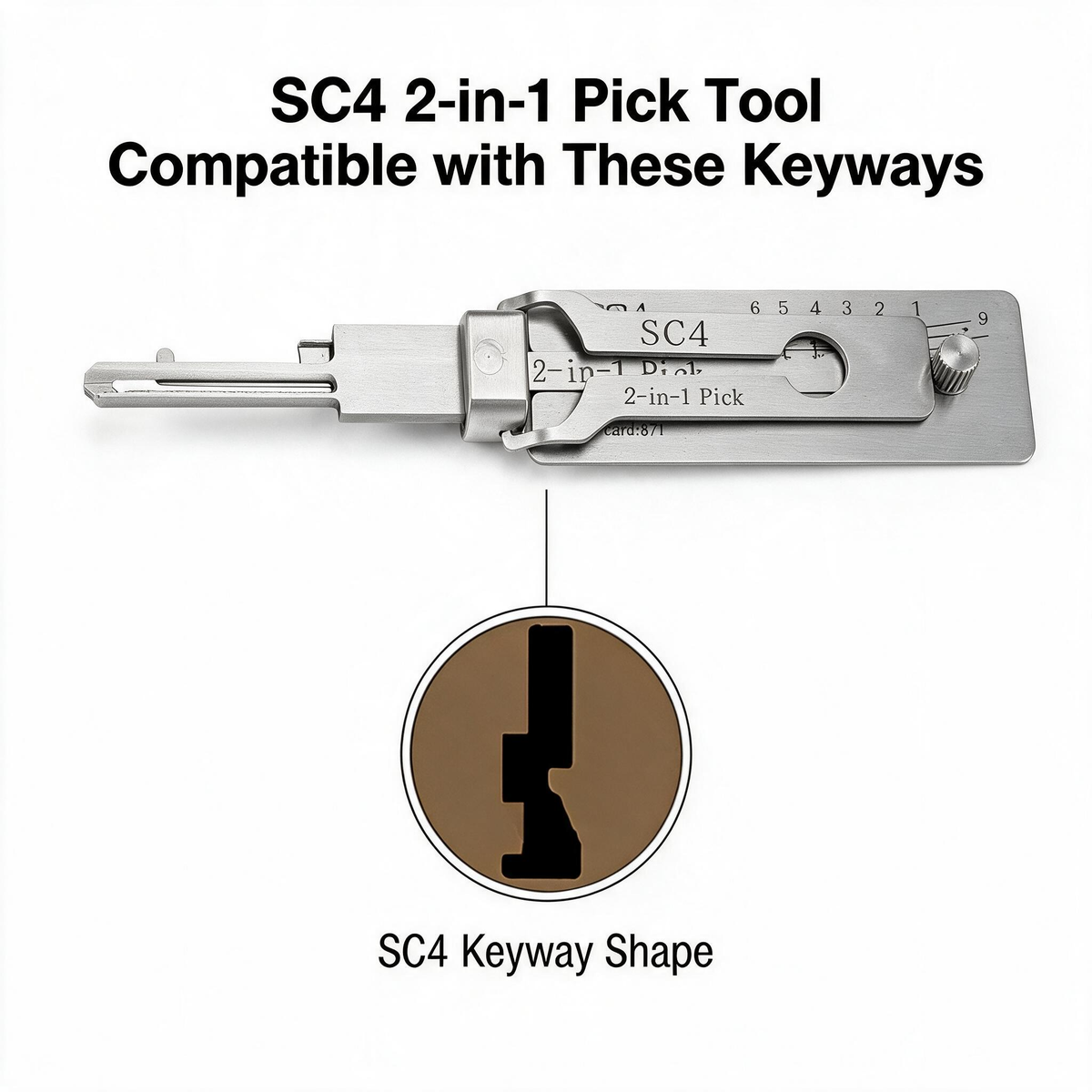 Pro Series Precision Locksmith Pick Set – Stainless Steel Decoder & Keyway Tools