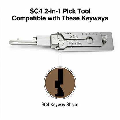 Pro Series Precision Locksmith Pick Set – Stainless Steel Decoder & Keyway Tools