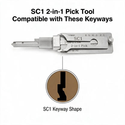 Pro Series Precision Locksmith Pick Set – Stainless Steel Decoder & Keyway Tools