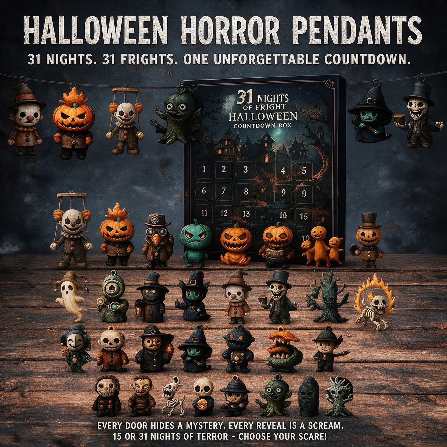 2026 Halloween Countdown Blindbag Set – 15 or 31 Nights of Fright
