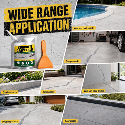 Self-Leveling Crack Sealant – Quick-Dry Concrete Filler for Driveways, Patios & Garages