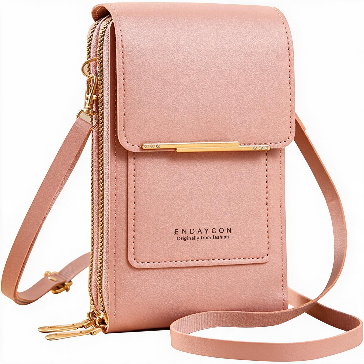Touch Screen Crossbody Phone Bag – Women's PU Leather Shoulder Wallet & Satchel