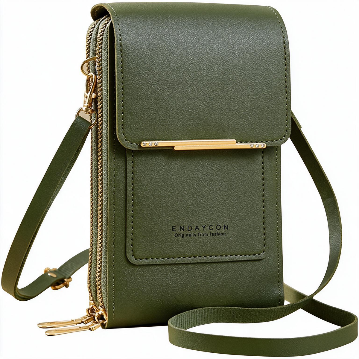 Touch Screen Crossbody Phone Bag – Women's PU Leather Shoulder Wallet & Satchel