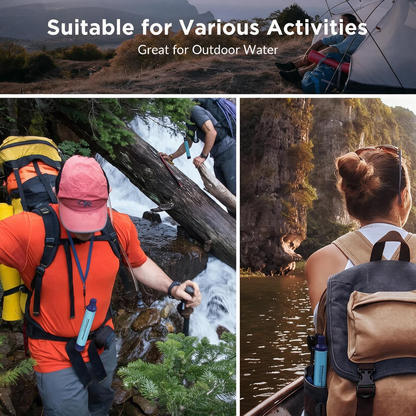 Portable Water Filter Straw – NSF Certified Survival Filtration System