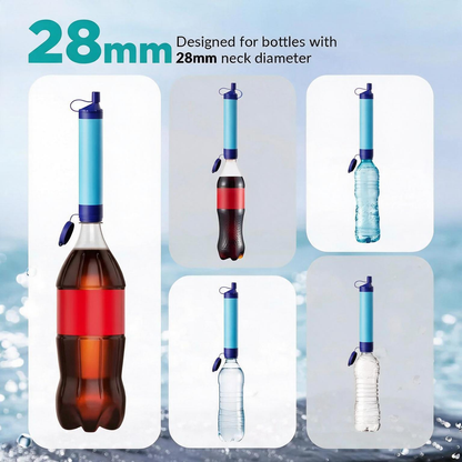Portable Water Filter Straw – NSF Certified Survival Filtration System