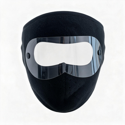 Winter Windproof Face Mask – Full-Coverage Thermal Shield with Clear Lens