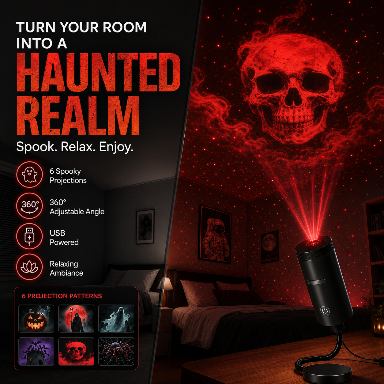 Plug-&-Play HD Star Projector: Prayer Special Package (12 Pictures)