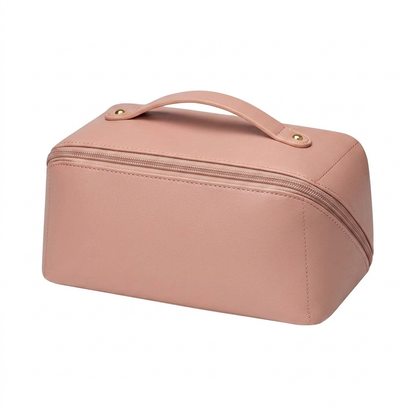 PU Leather Waterproof Makeup Pouch – Travel Cosmetic Organizer, 4 Colors