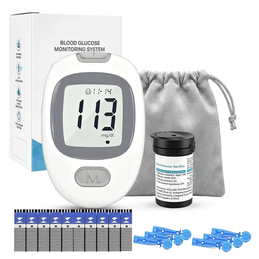 Portable Blood Glucose Monitor Kit – Accurate, No Coding, 5 Kit Options