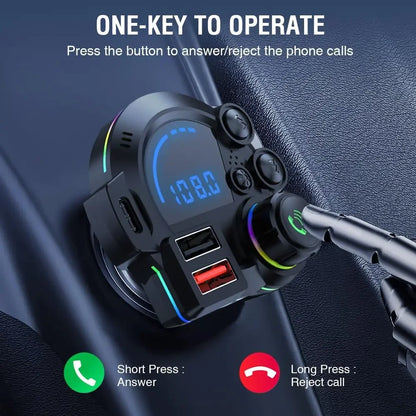 Car FM Transmitter - Wireless Plug-and-Play MP3 Player