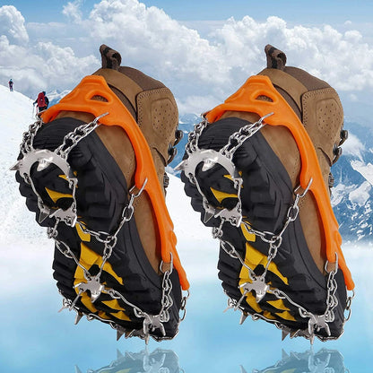 10-Spike Stainless Steel Crampons – Anti-Slip Ice Cleats