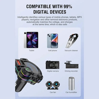 Car FM Transmitter - Wireless Plug-and-Play MP3 Player