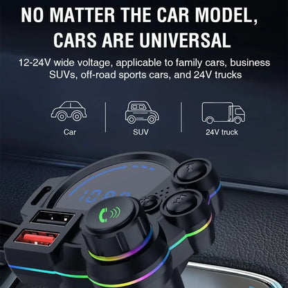 Car FM Transmitter - Wireless Plug-and-Play MP3 Player