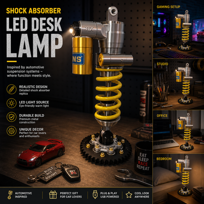 Shock Absorber Table Lamp, Battery Powered LED Night Light