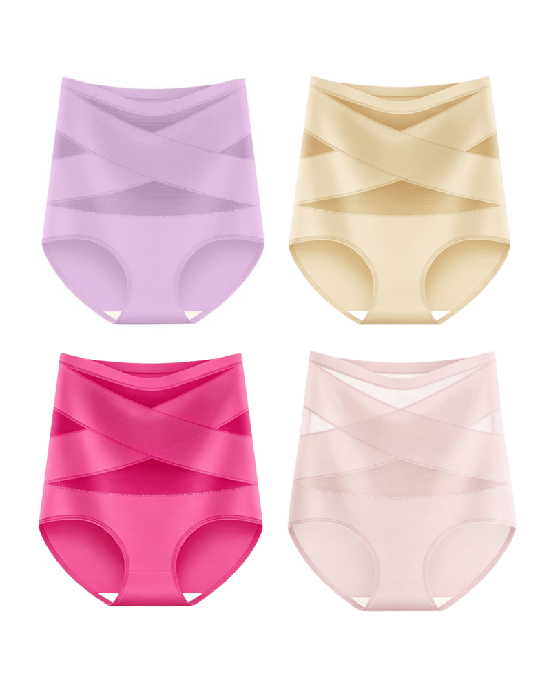 High-Waisted Cotton Shapewear Panty – Firm Control, Sizes XS-3XL