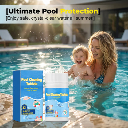 Crystal Clear Pool  Cleaner Long-Lasting Cleaning Tablets