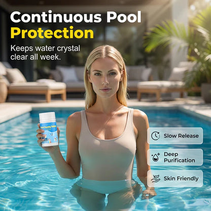 Crystal Clear Pool  Cleaner Long-Lasting Cleaning Tablets