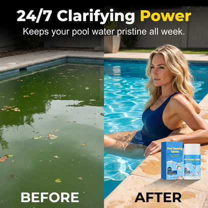 Crystal Clear Pool  Cleaner Long-Lasting Cleaning Tablets