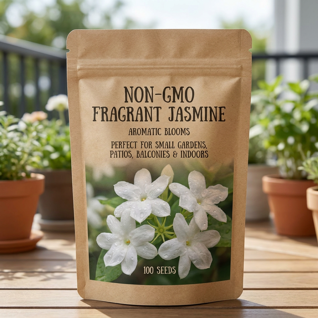 Non-GMO Fragrant Jasmine – Aromatic Blooms for Small Gardens, Patios, Balconies & Indoor