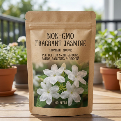 Non-GMO Fragrant Jasmine – Aromatic Blooms for Small Gardens, Patios, Balconies & Indoor