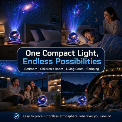 5D Holographic Night Light Projector