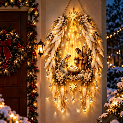 Bethlehem Star of Faith – Lighted Nativity Wall Decor for Christmas