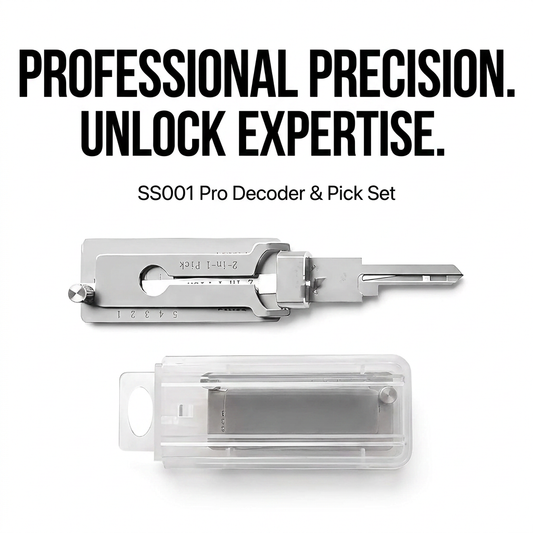 SS001 Pro Precision Locksmith Kit – Stainless Steel Decoder & Pick Set