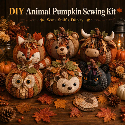 DIY Animal Pumpkin Sewing Kit