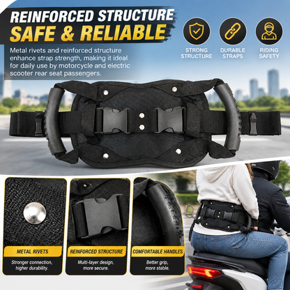Universal Motorcycle Passenger Seat Handle – Adjustable Non-Slip Grip