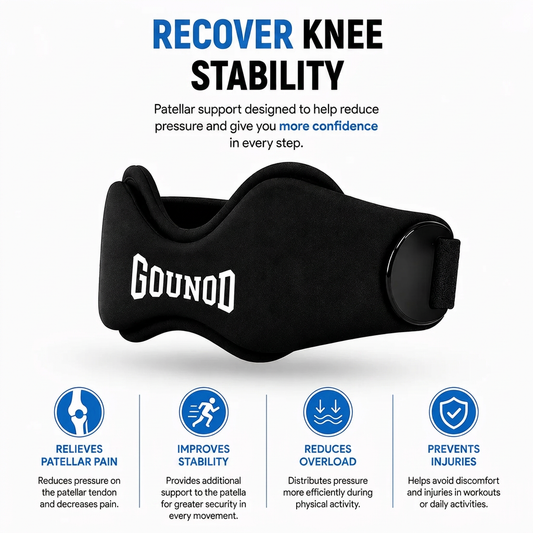 Adjustable Knee Support Straps 2-Pack – Anti-Slip Patellar Band for Running & Cycling