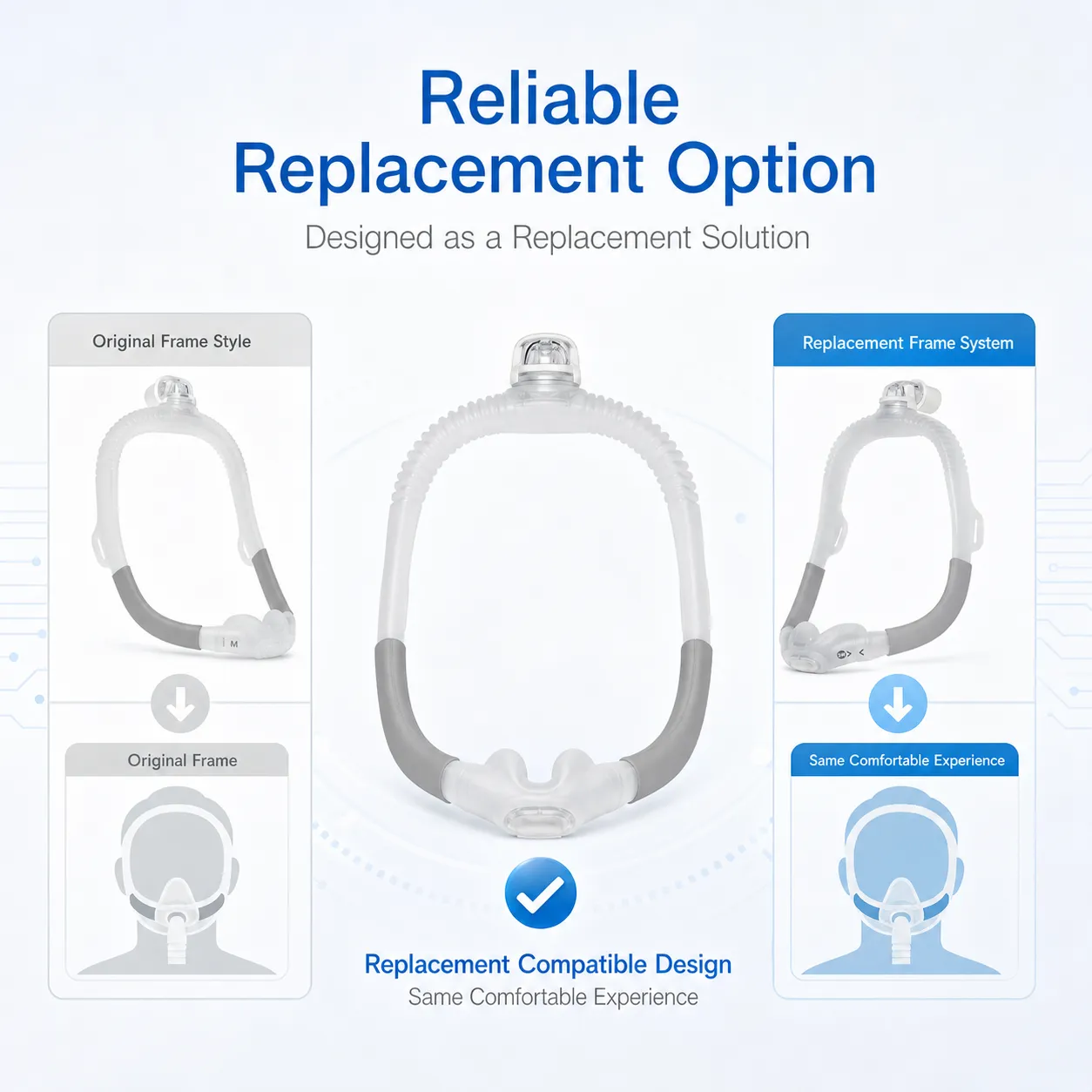 Replacement for AirFit P30i Standard Frame System Set